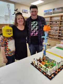 Abate family with their Lego WTWS